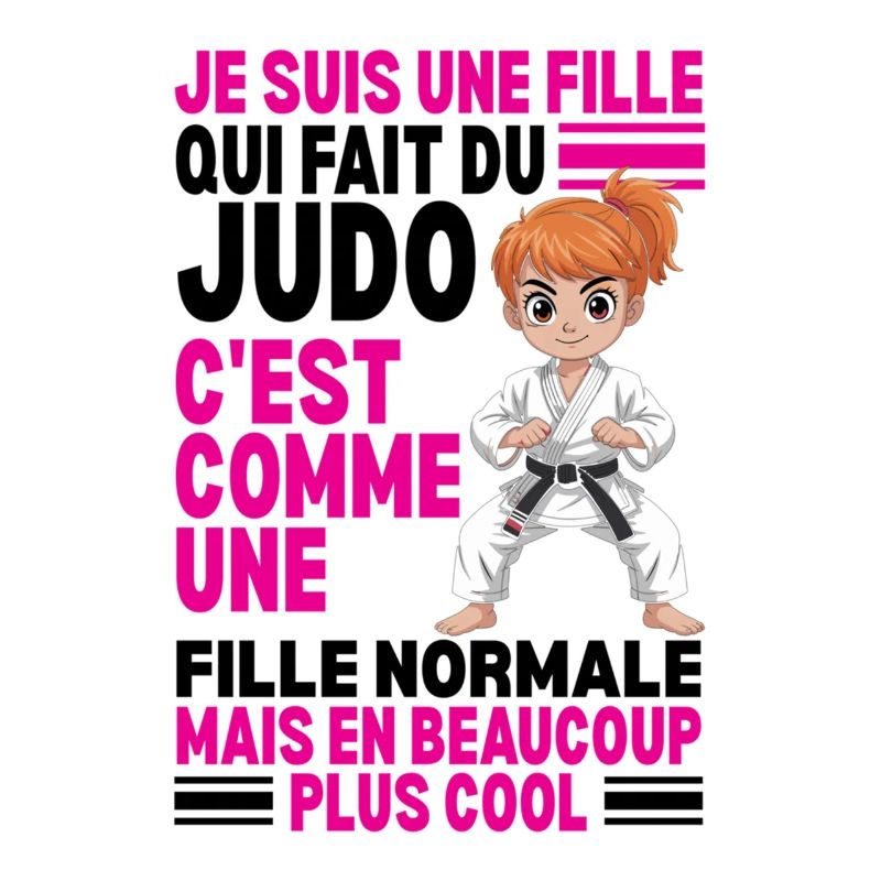 Ich bin ein Mädchen, das Judo praktiziert