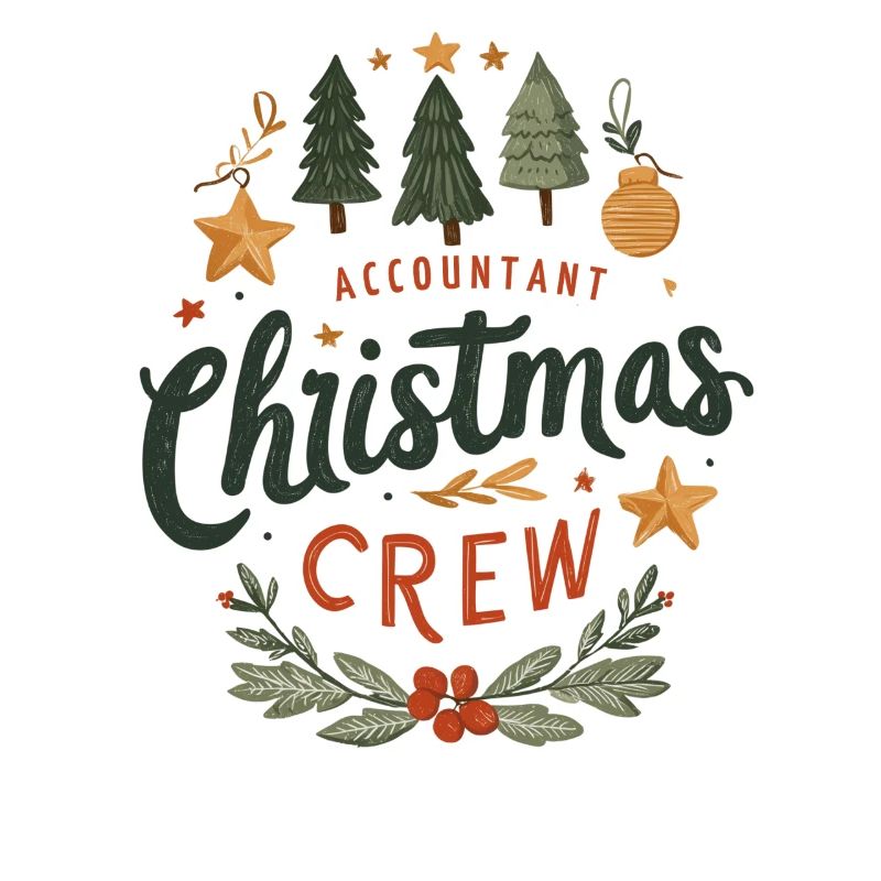 Comptable Christmas Crew Tee