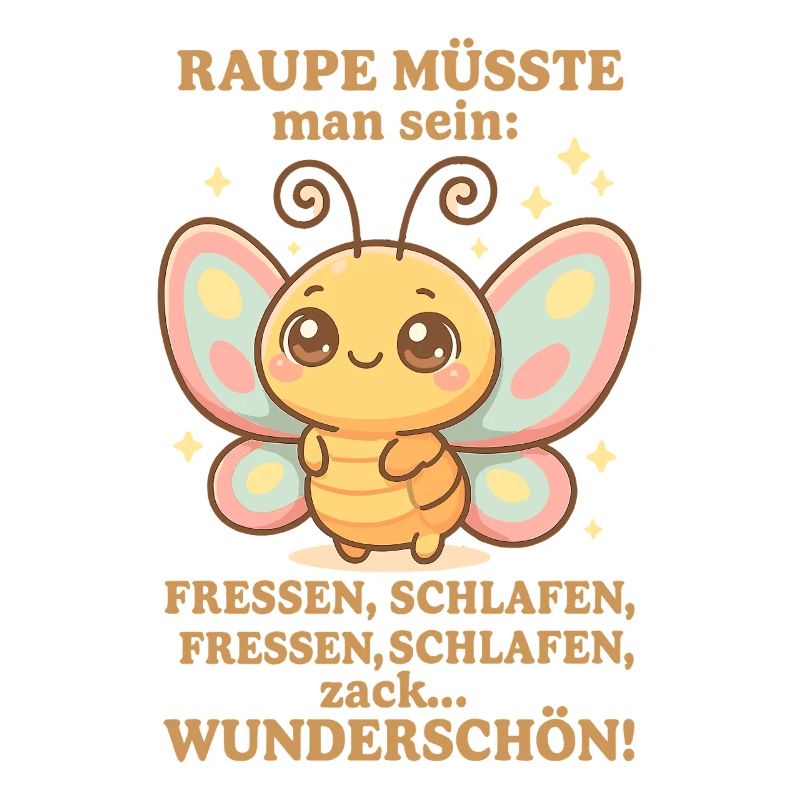 Raupe Spruch – Zack Wunderschön