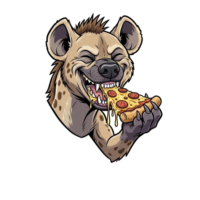 Mignonne pizza amatrice de pizza de dessins animés