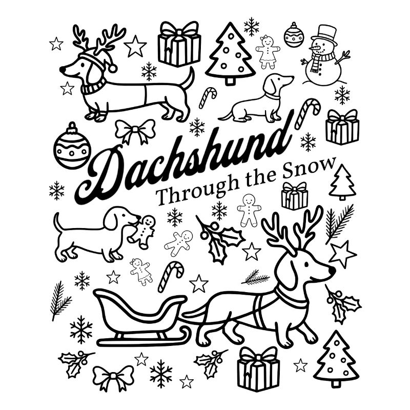 Conception de la neige teckel