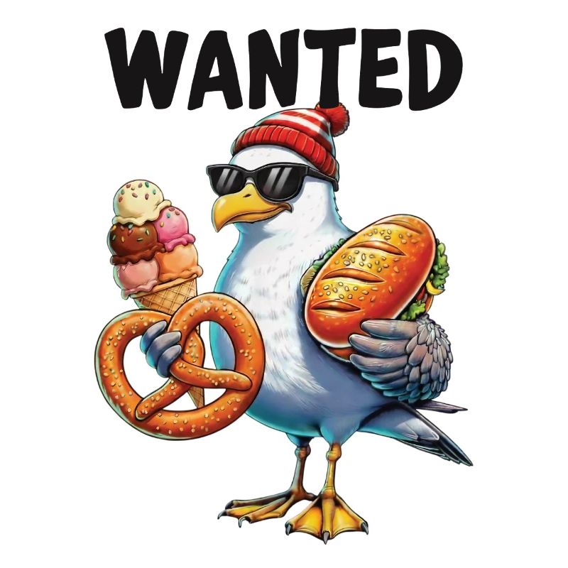Gesucht Möwe Brezel Eiscreme