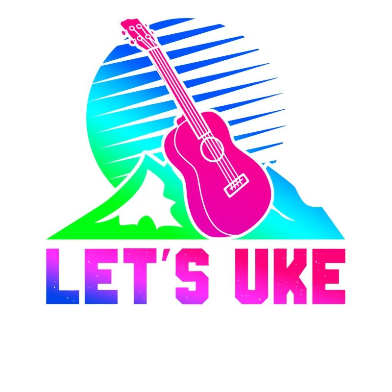 Hawaiian Ukulele Uke Retro 80s 90s