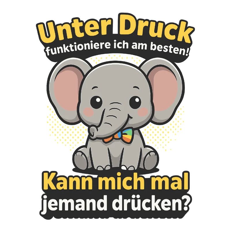 Under pressure elephant, cuddle me saying