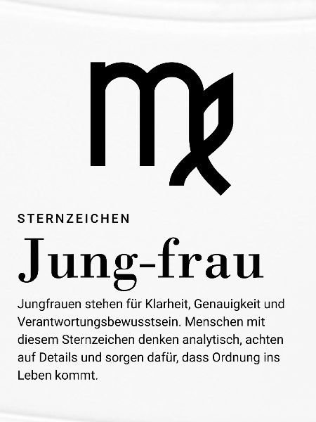 Sternzeichen Jungfrau 