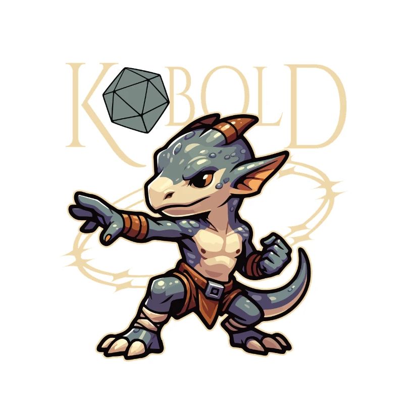 Kobold Warrior and Dice
