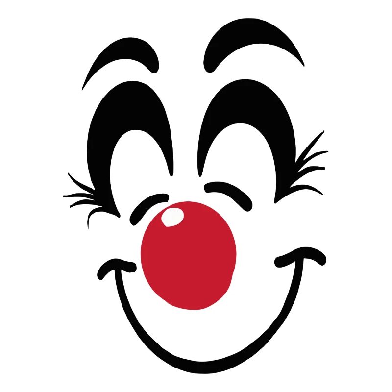 Carnaval du visage de clown joyeux Carnaval Carnaval