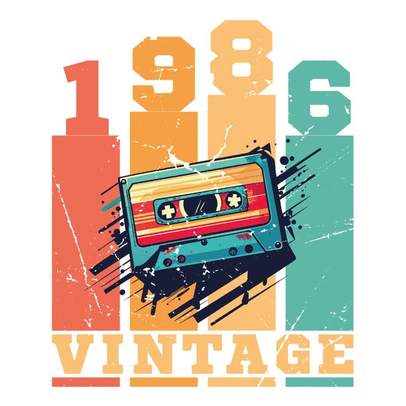 1986 Vintage Retro Geburtstagsgeschenk