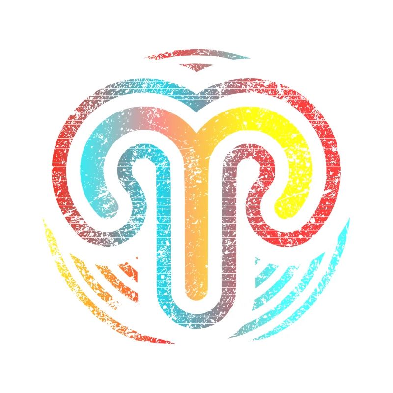 Design Widder-Sternzeichen der Astrologie