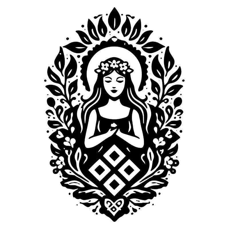 Symbole minimal de la déesse slave Mokosh