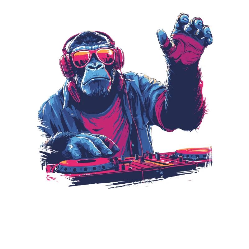 Cooler DJ-Affe