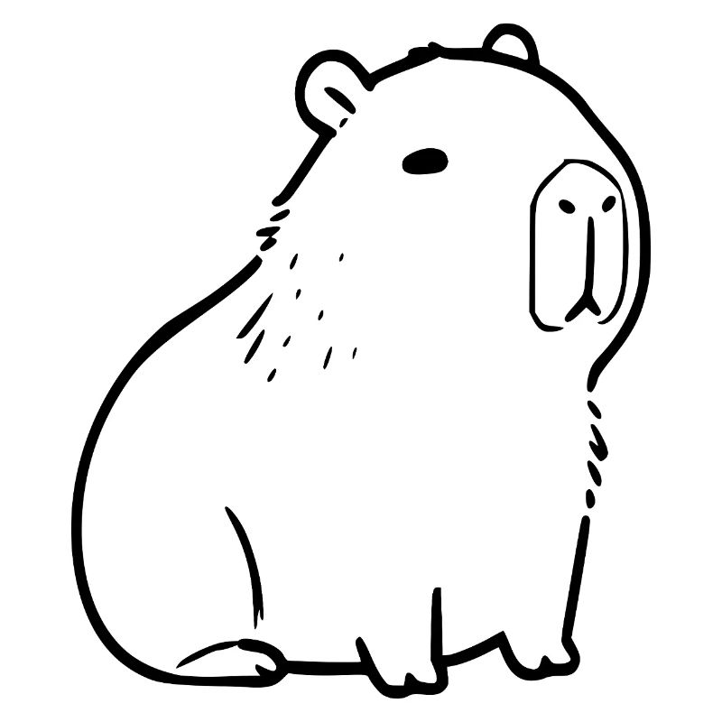 Capybara capybara noir