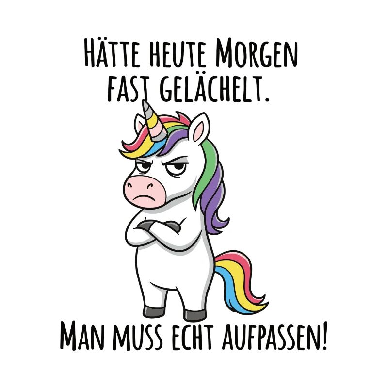 Almost Smiled – Grumpy Unicorn Morning Grouch