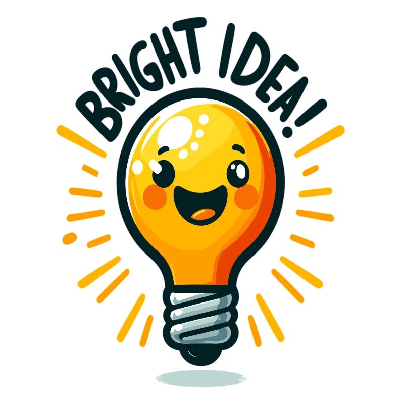 Cheerful Light Bulb Idea