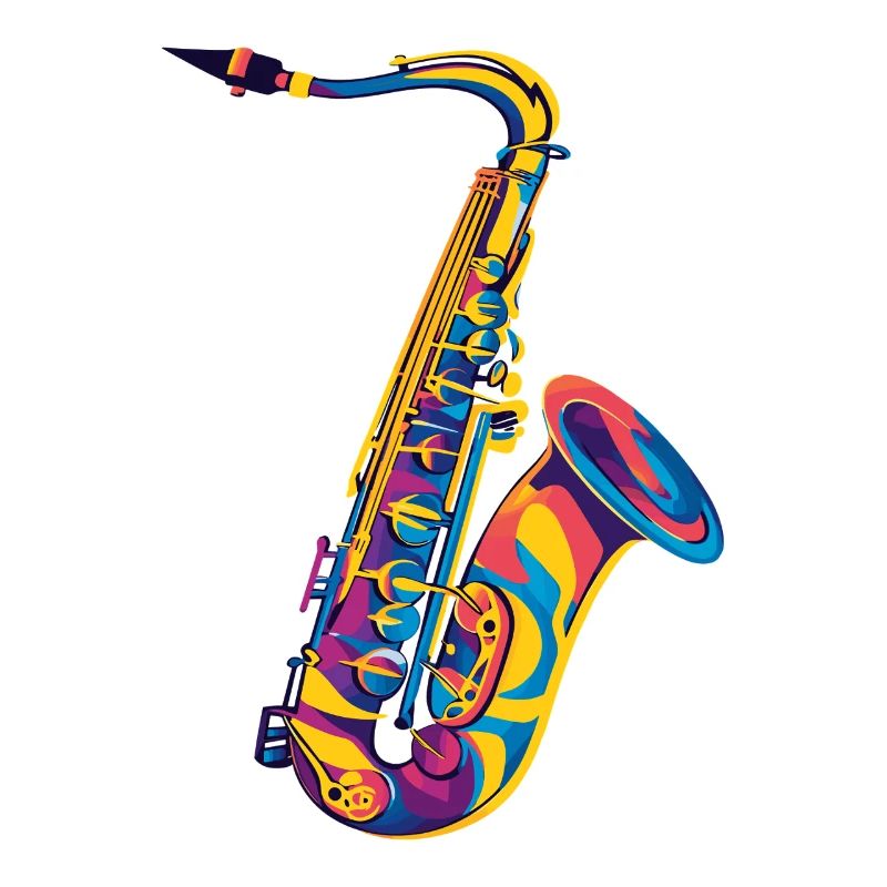 Pop Art au saxophone néon