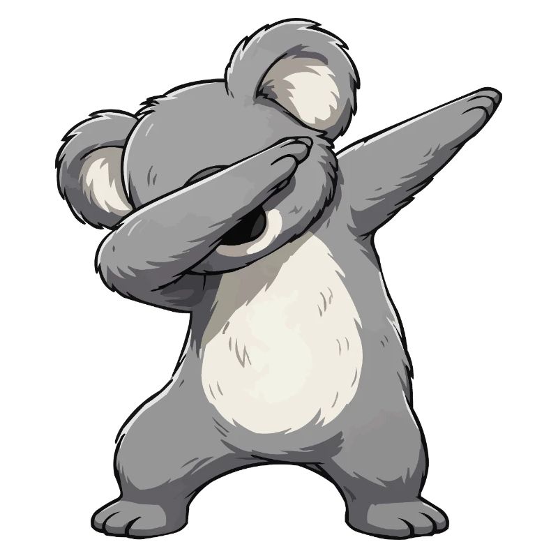 Motif du Koala Dab – Koala de dessin animé