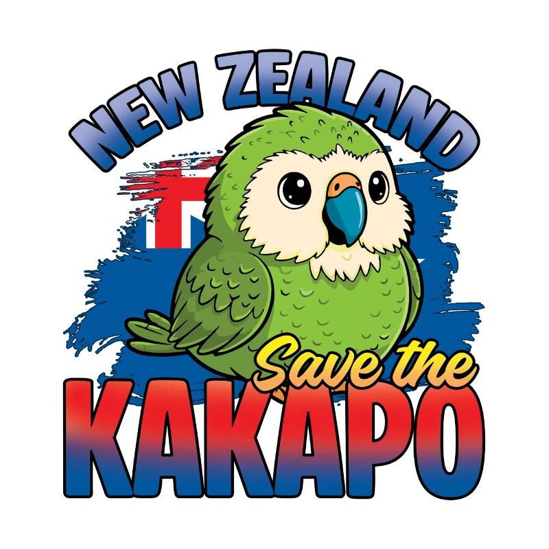 Rettet den Kakapo-Vogel Neuseeland