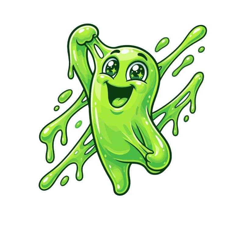 Éclaboussure de Grimace de Slime Vert