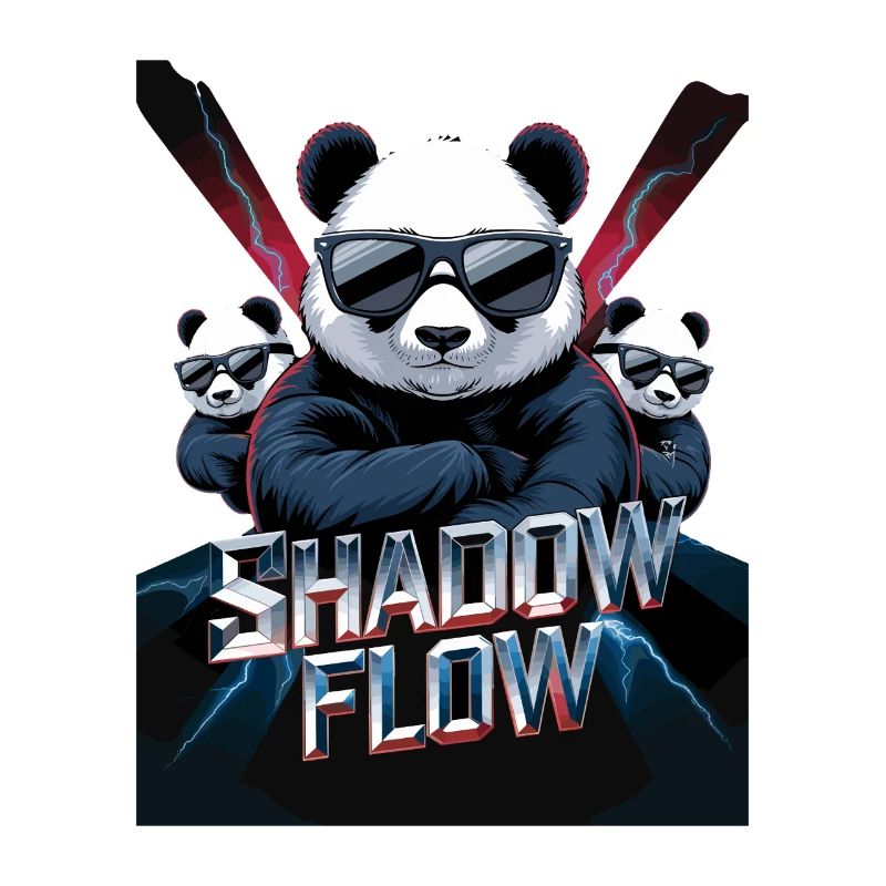 Shadow Flow Panda Crew avec des lunettes de soleil stylées