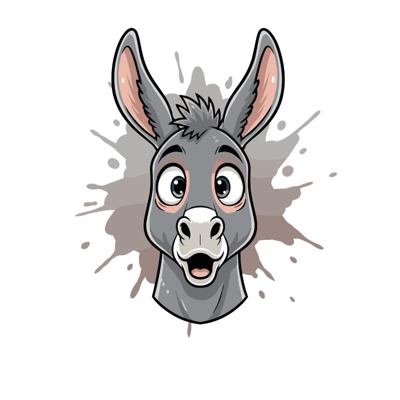 Âne de dessin animé dans Spritz Splash