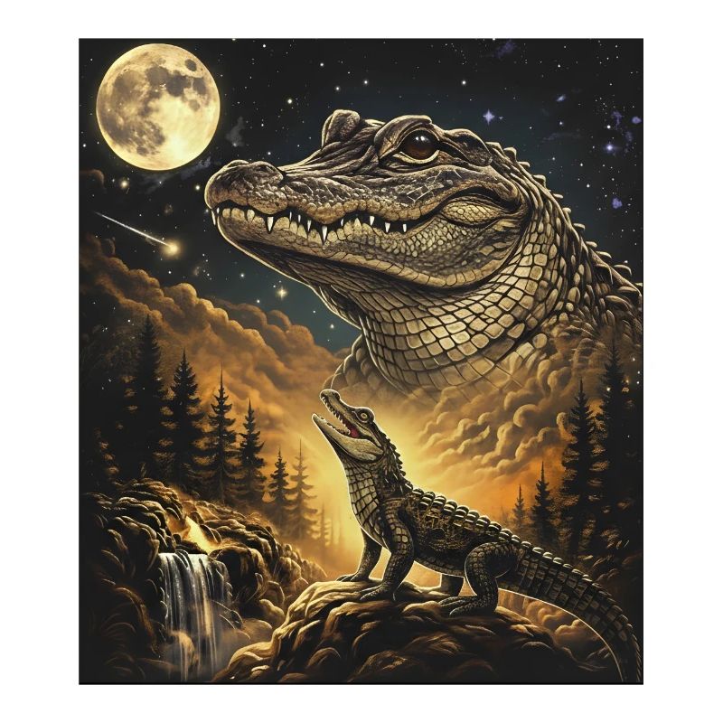 Forêt de crocodiles de lune Hurlement de lune
