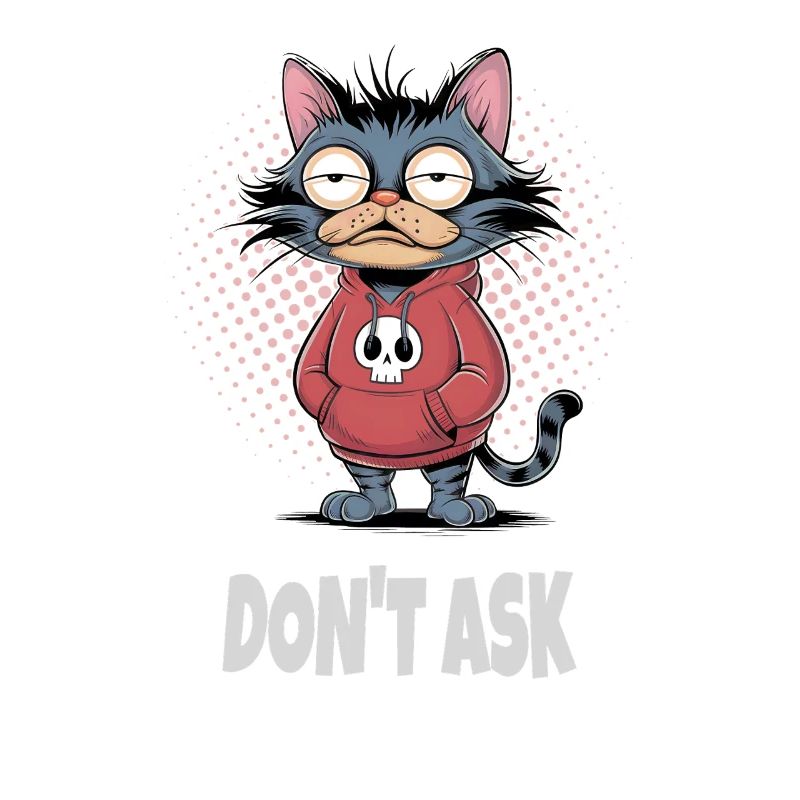 Ne demandez pas au chat – Drôle de phrase de chat