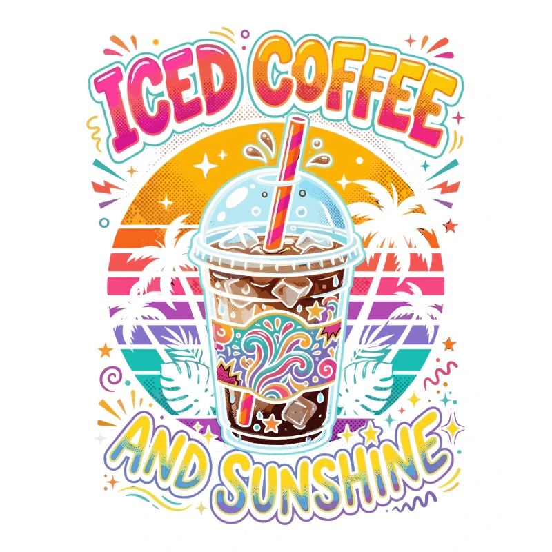 Café glacé et soleil