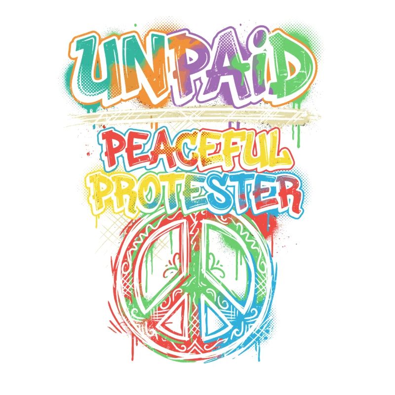 Graffiti Peaceful Protester