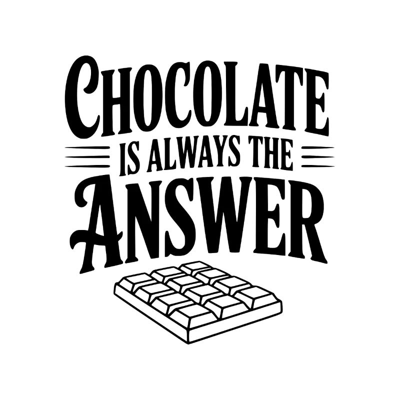 Le chocolat est toujours la solution