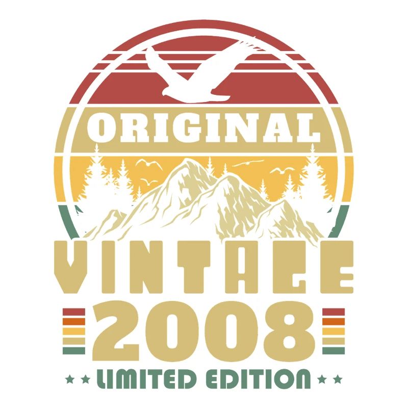 2008 Vintage Retro Geburtstagsgeschenk
