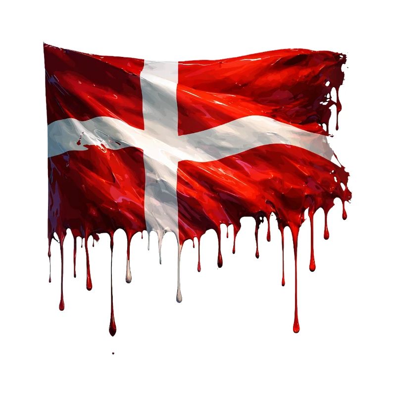 Drapeau danois couleur