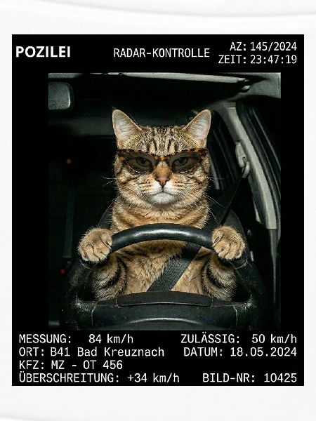 Katze Geblitzt