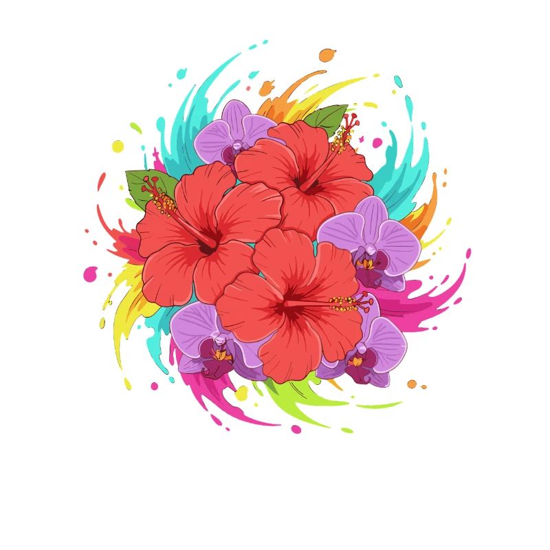 Explosion des couleurs de l’hibiscus