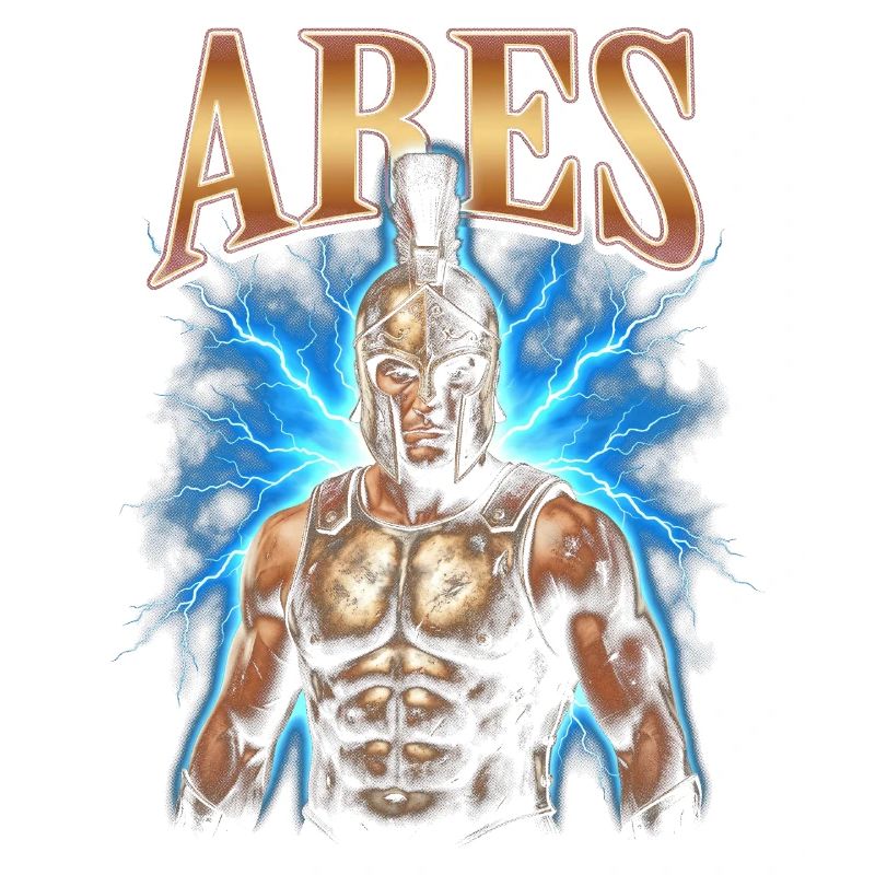 Ares Krieger mit Blitz