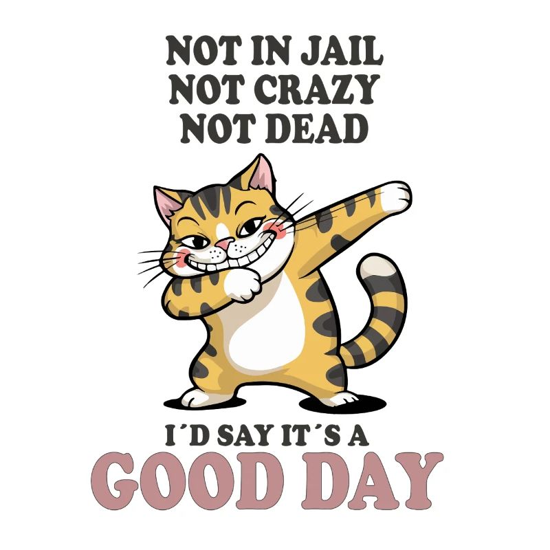 Not Dead Not Crazy Good Day Cat