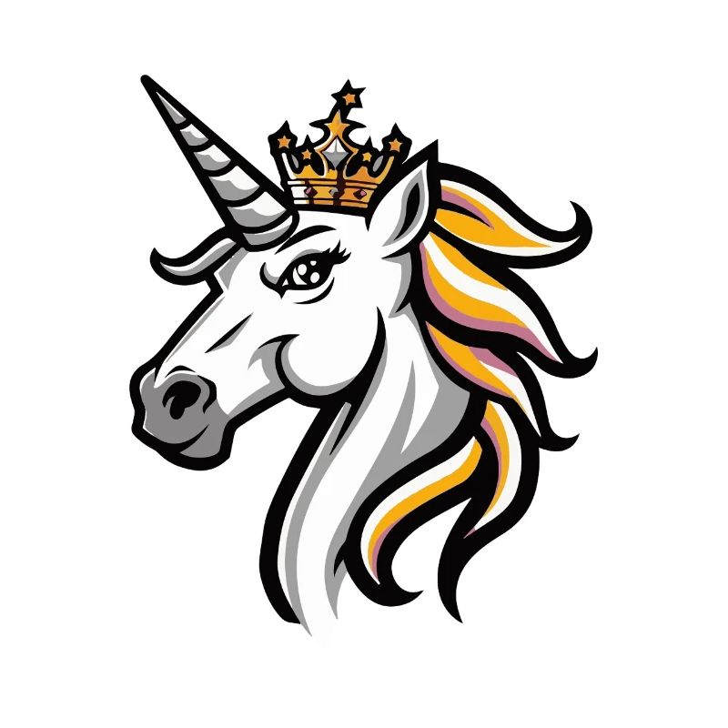 Einhorn Kopf Krone