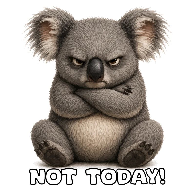 Grumpy Koala – Not Today