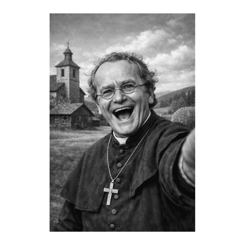Gregor Mendel Selfie Porträt