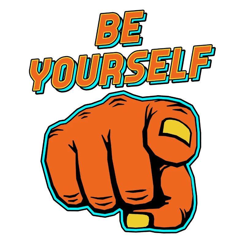 Citation de pop art « Sois toi-même »