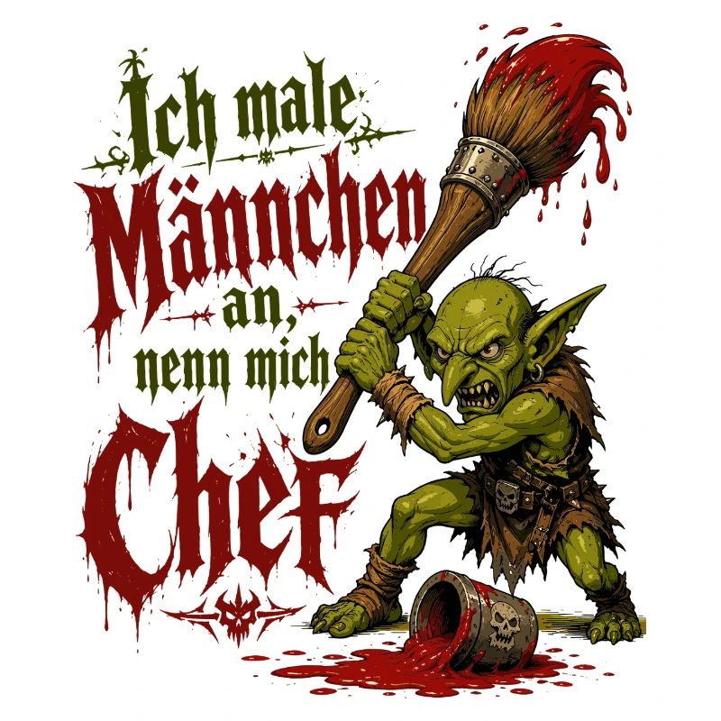 Tabletop Goblin mit Pinsel