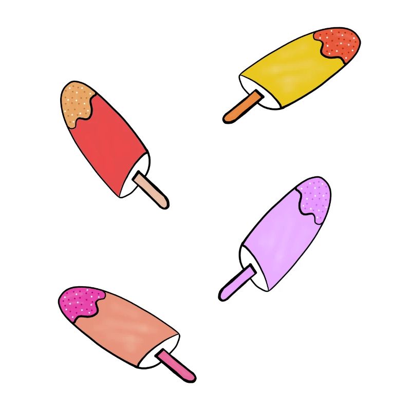 Eis Kinder Sommer Erfrischung 