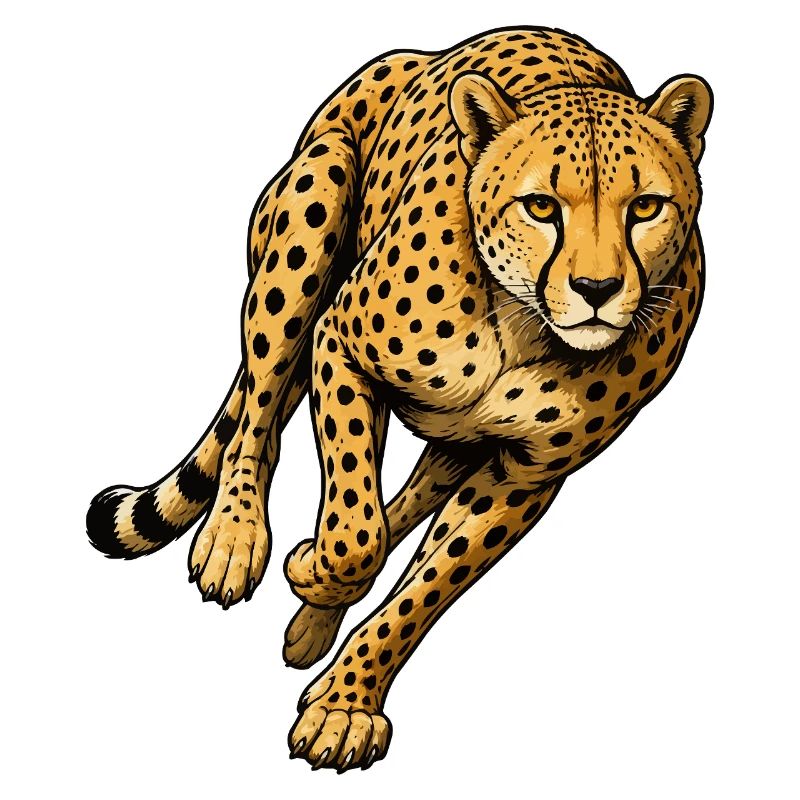 Leopardensprint Wildes Muster