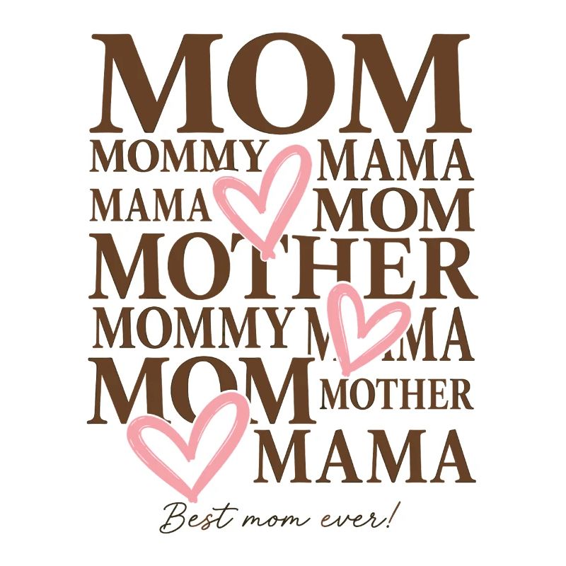 Best Mom Ever Mama Muttertag Geschenk Shirt