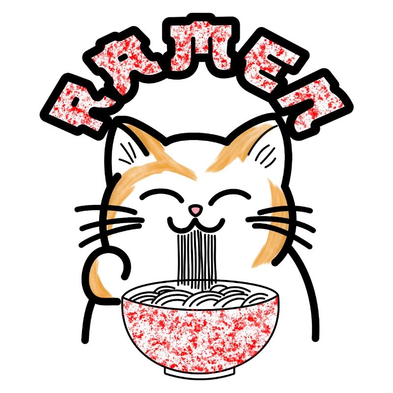 Ramen Katze Popart