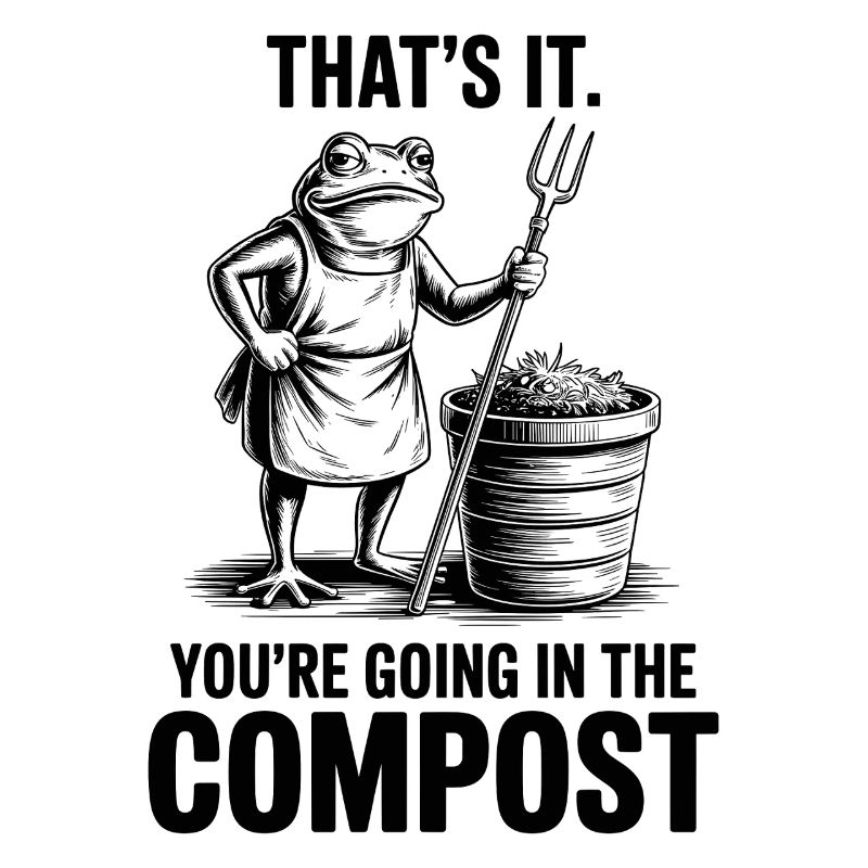 Gärtner, Garten, You're Going in The Compost