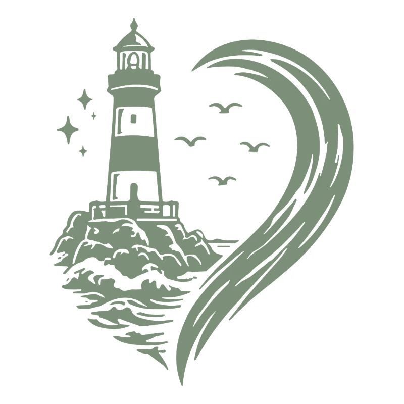 Vacances de la côte maritime de Heart Lighthouse
