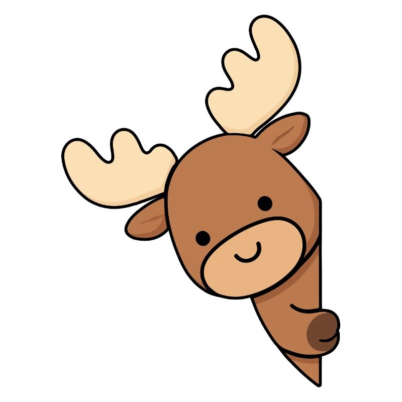 Alaskan Moose Elk Deer Cute funny Alaska Moose