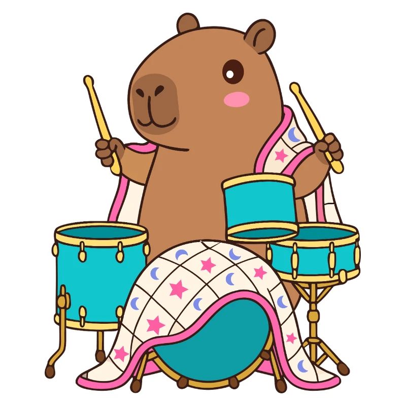 Drumming Capibara Parade – Kleiner Trommler