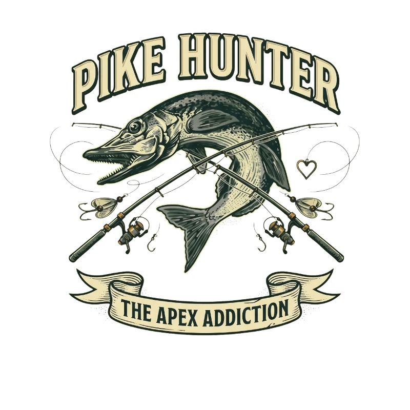 Pike Hunter Pêcheur Predator Vintage