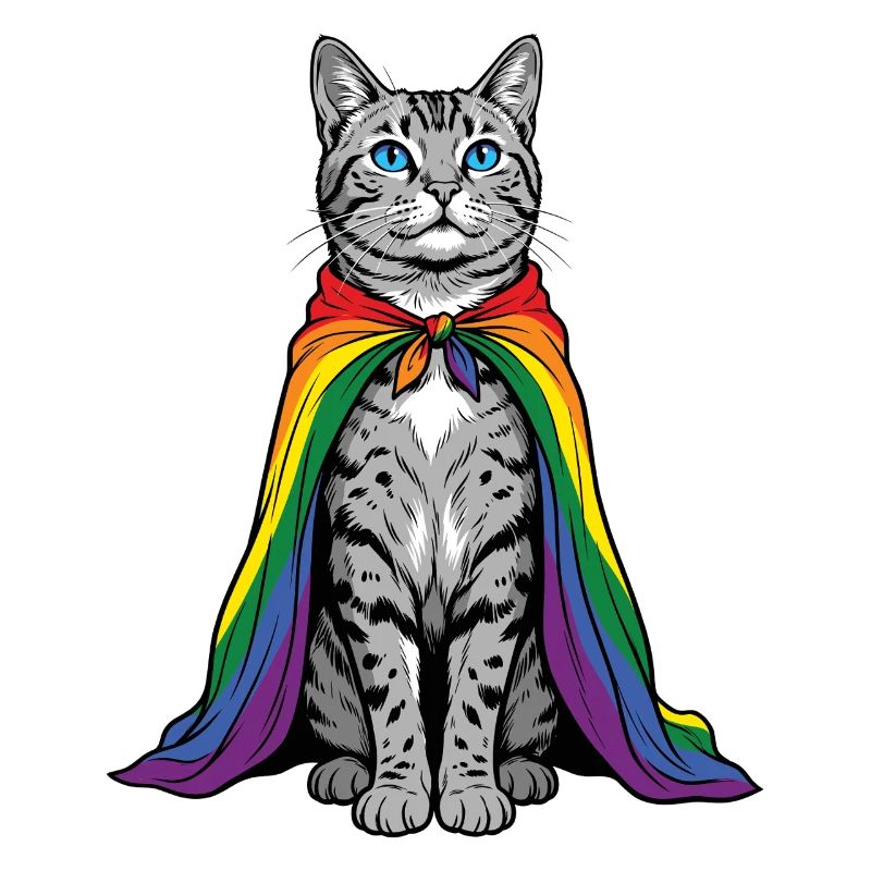 LGBTQ-Pride-Monat – Regenbogenkatze